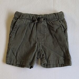 ben sherman cotton khaki shorts pull-on gray 12 months baby boy